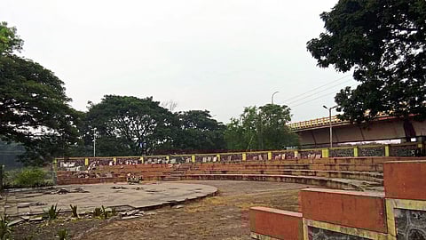 A dusty amphitheater.