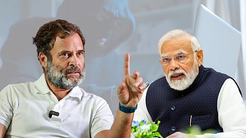 Rahul Gandhi and Narendra Modi