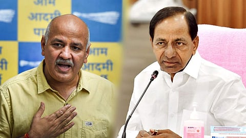 kcr and manish sisodia