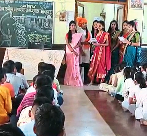 रसायनीत मराठी भाषा दिन साजरा