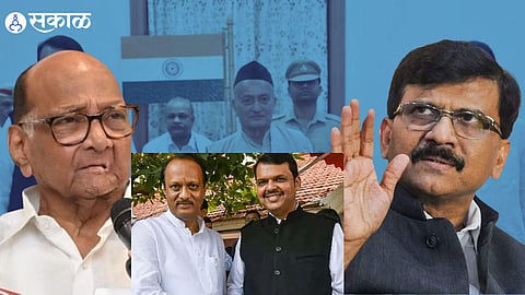 Ajit Pawar Devendra Fadnavis Sanjay Raut Sanjay Shirsat