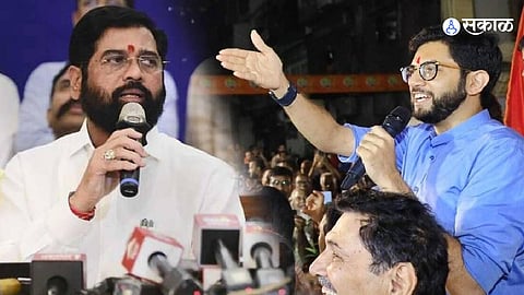 Eknath Shinde Aaditya Thackeray