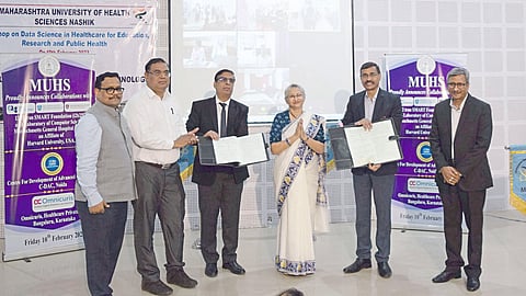 The representatives of the institutions along with Vice Chancellor Lt Gen (retd) Dr. Madhuri Kanitkar were present on the occasion.