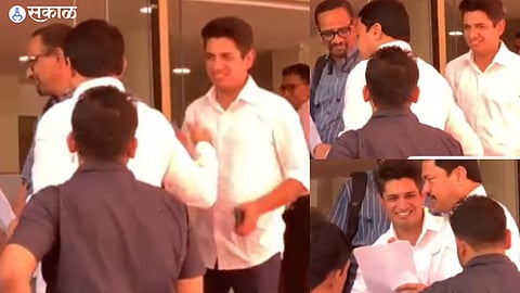 Satyajit Tambe : नाना पटोलेंना पाहताच सत्यजित तांबेंनी हात पुढे केला, तरी नानांचं दुर्लक्ष...