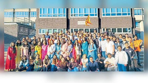 Shiv Jayanti 2023 Chhatrapati Shivaji Maharaj birth anniversary celebrated enthusiastically by students of Maharashtra in London