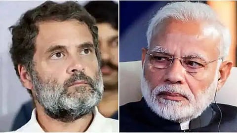 Rahul Gandhi and Narendra Modi