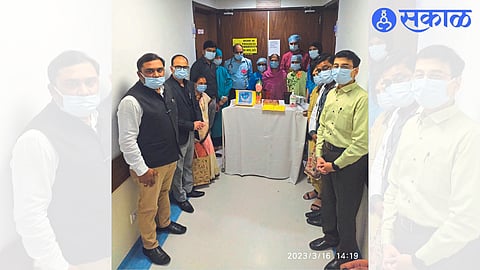 Team of Sahyadri Super Specialty Hospital successfully performed kidney transplant surgery.