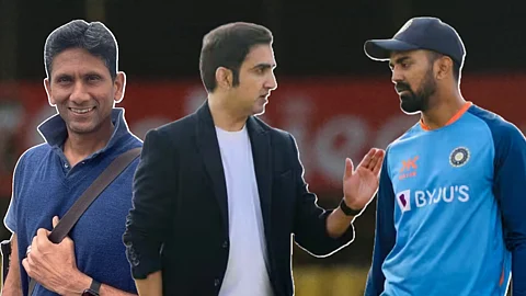 Gautam Gambhir ballistic response to Venkatesh Prasad for taking jibe at KL Rahul ind vs aus odi cricket news in marathi kgm00