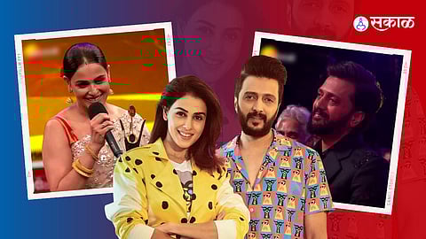 riteish deshmukh, genelia deshmukh, ved, zee chitra gaurav 2023