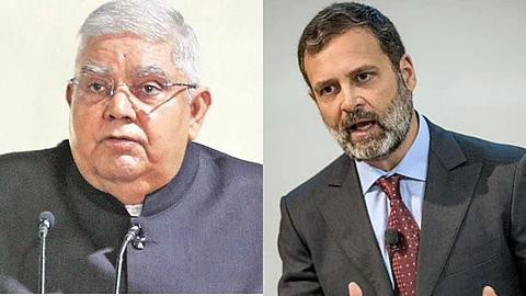 Rahul Gandhi - jagdeep dhankhar