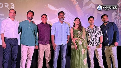 nagraj manjule's Ghar Banduk Biryani movie music launched ceremony sayaji shinde akash thosar nsa95