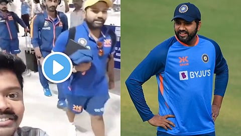 Rohit Sharma Video Viral proposed man at airport video viral ind vs aus 2nd odi