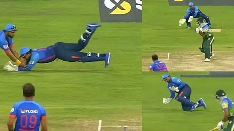 legends-league-cricket-2023-india-maharaja-vs-asia-lions-robin-uthappa-catch-tillakaratne-dilshan cricket news in marathi kgm00