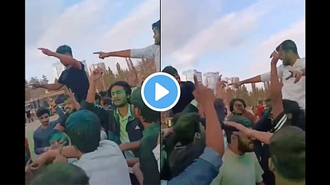 medical student from Volgograd Medical collage Russia dances to ncp song rashtrawadi punha during holi watch video