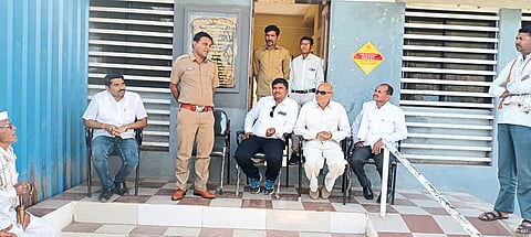 Speaking at the inauguration of the CCTV camera, Sub Divisional Police Officer Rakesh Jadhav.