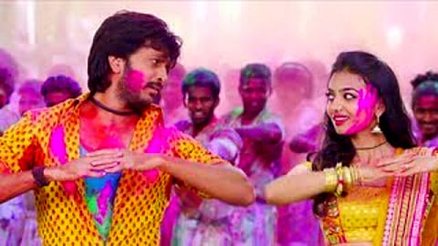 Ritesh deshmukh and jenelia Holi Festival