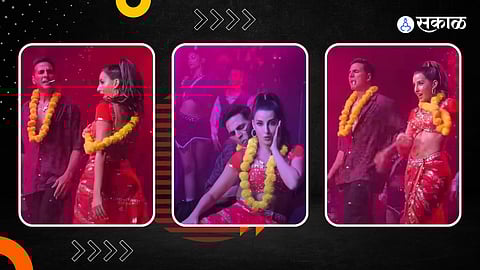 Nora Fatehi & Akshay Kumar dance Video Viral OO Antava Performance