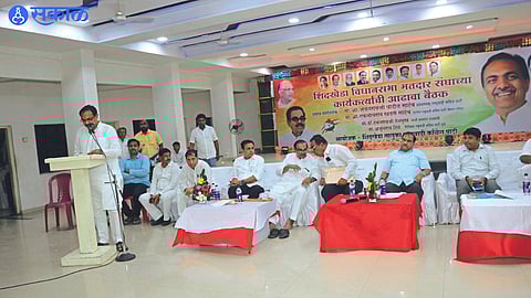 State President Jayant Patil while guiding in Shindkheda Assembly Elections