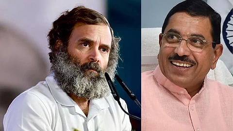 Pralhad Joshi and rahul Gandhi