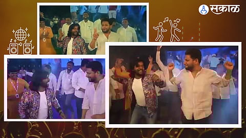 gaurav more, sujay vikhe patil, dr sujay vikhe patil dance video, Maharashtrachi Hasyajatra, shirdi