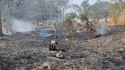 Nursery in Jetvannagar caught fire
