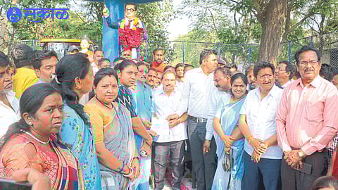 eknath khadse statement about Dr Ambedkar statue move jalgaon news