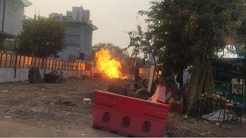 gas line leakage fire