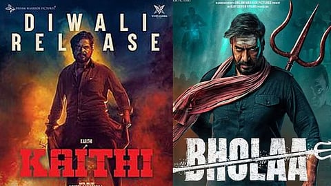 Bholaa Ajay Devgn movie viral trailer compare Kaithi