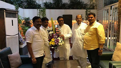 Raj Thackeray and Ravindra Dhangejkar