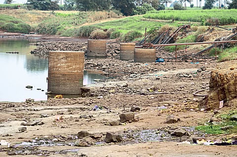 तीन महिन्यात वारणा नदी तिसऱ्यांदा कोरडी