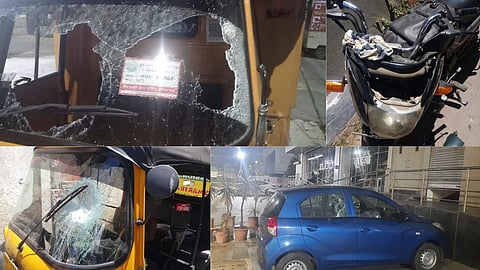 Vehicles vandalized Saturday midnight Wanavadi Gavthan pune crime police