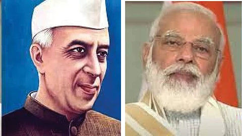 pandit jawaharlal nehru narendra modi