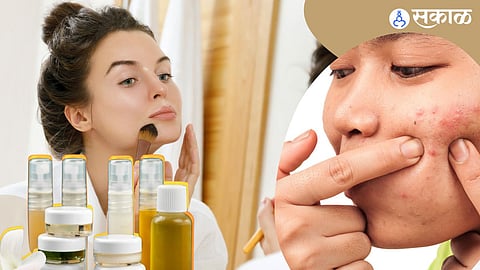 काळ्या डागांसाठी मेकअप