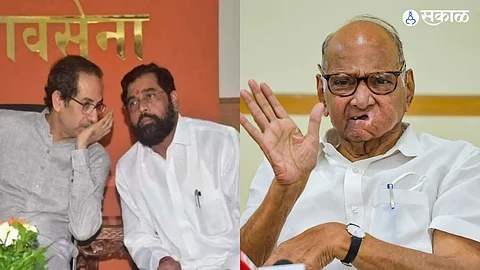 Sharad Pawar Uddhav Thackeray Eknath Shinde