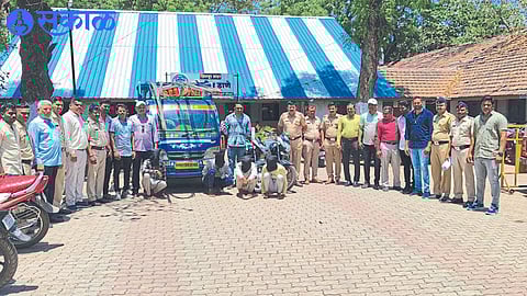 Inspector along with the seized material. S. Agarkar and Associates.