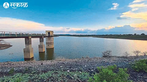 Archive photo of Dahegaon Dam which supplies water to Nandgaon city.