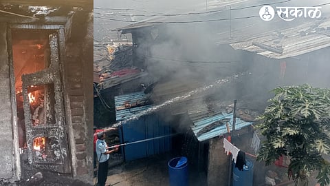The incident of fire in Mhasrul Tech area took place on Wednesday (5th) afternoon.