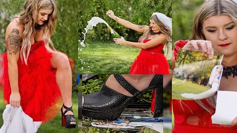 PHOTOS: घटस्फोट मिळाल्यानंतर ती वेड्यासारखी नाचायला लागली; ड्रेस जाळला, फोटो फाडला अन् शॅम्पेन उघडलं