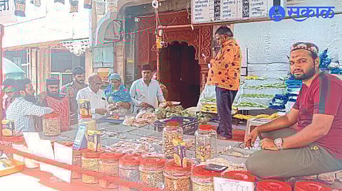 Muslim brothers while buying shirkhurma making things