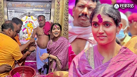 actress rinku rajguru visited jyotiba temple kolhapur video viral