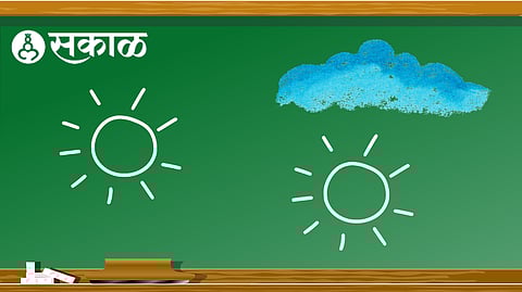 Art teacher Siraj Tadvi created interest in subject of drawing in minds of students jalgaon news