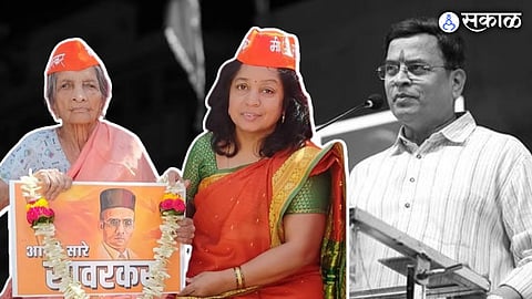 sharad ponkshe shared photo of his 102 year old grandmother who participate in bjp veer savarkar gaurav yatra