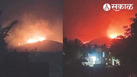 The fire broke out in the hill ranges of Mulane, Kautikpade, Billondya and Satpaya in Tarsali area, which are close to the city.
