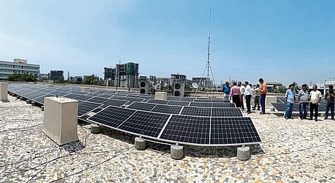 पालिकेचा सौर ऊर्जा प्रकल्प कार्यान्वित :