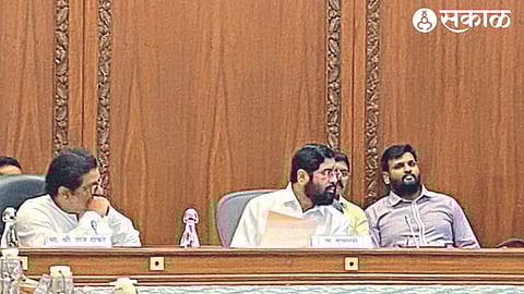 Chief Minister Eknath Shinde while discussing with the committee on Thursday