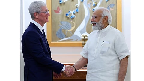 Apple CEO Tim Cook meets Prime Minister Narendra Modi tweets thank you to PM