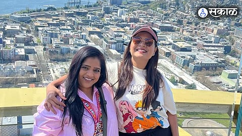 Namrata Sambherao shared post for vishakha subhedar about America tour marathi drama kurrr