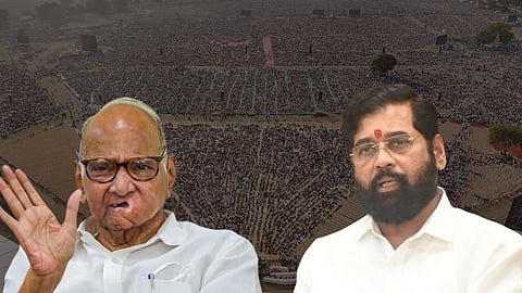 Sharad Pawar and Eknath Shinde