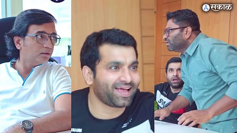 Santosh Juvekar shared funny video of upcoming episode struggler saala