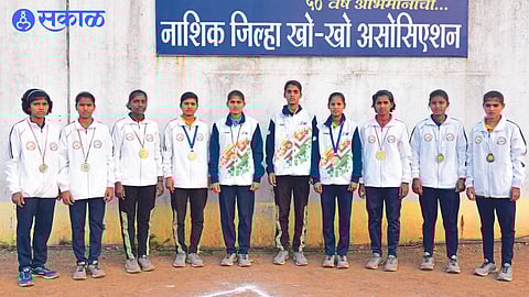 A player of Kho Kho Prabodhini resident of Surekhatai Bhosle